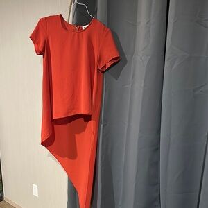 Alythea Red Short Sleeve Crew Neck Top